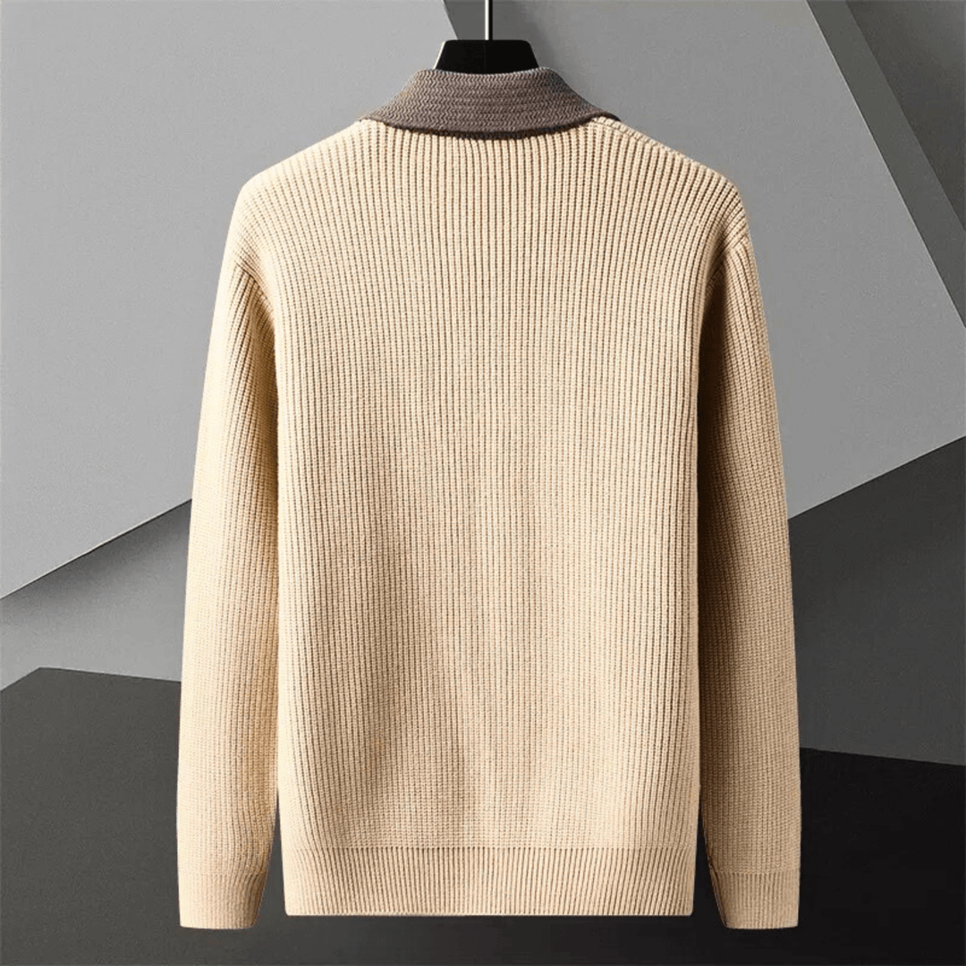 Molvana - Atlas Wool Sweatercoat - 14:1254#Khaki;5:200006272#M