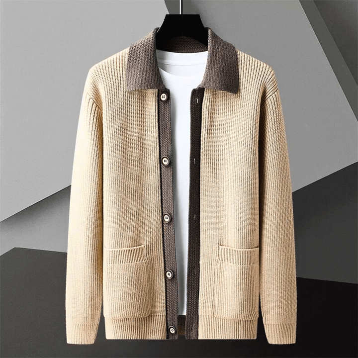Molvana - Atlas Wool Sweatercoat - 14:1254#Khaki;5:361385#4XL