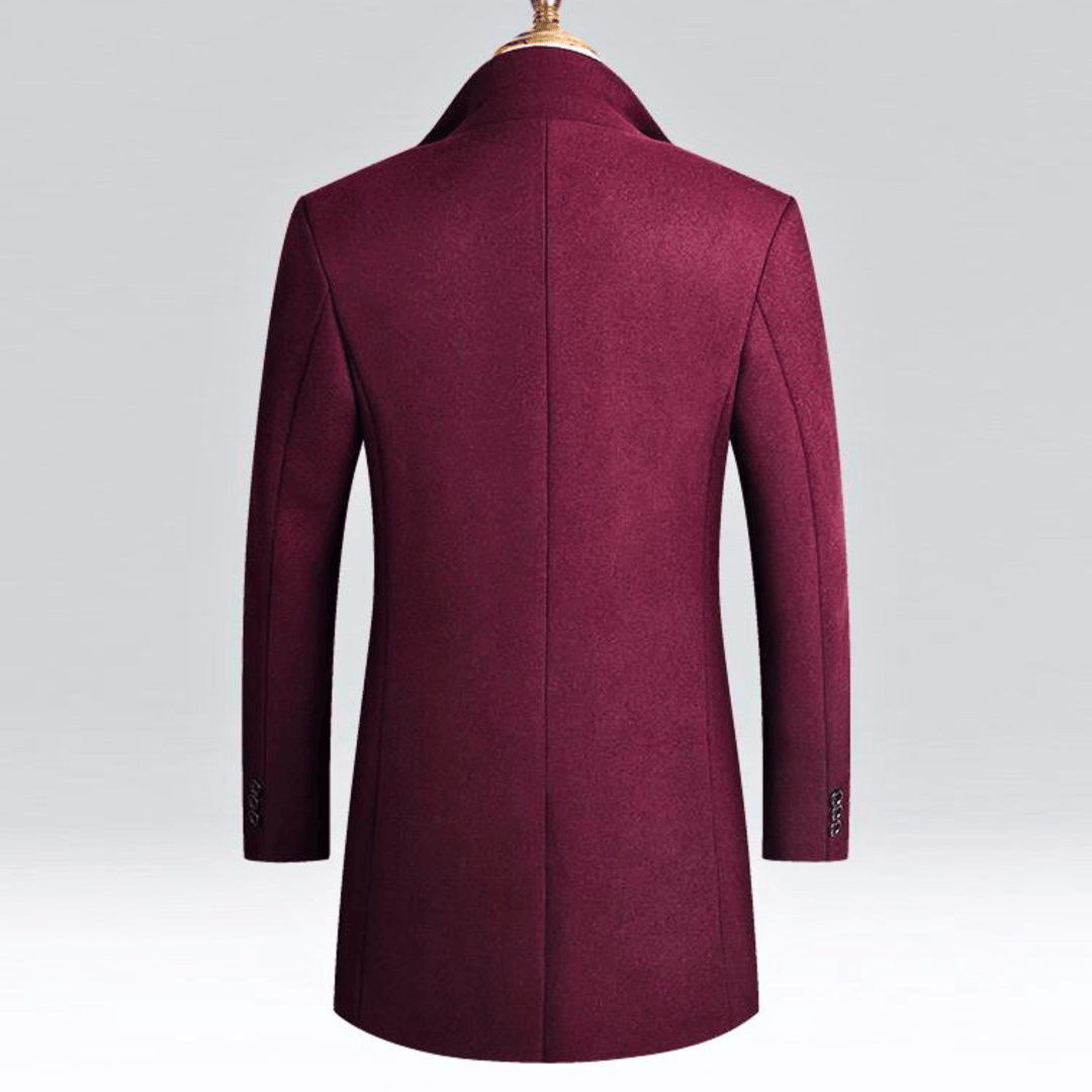 Molvana - Imperial Tailored Wool Overcoat - 14:771#Gray;5:361386#M 50 - 60 KG