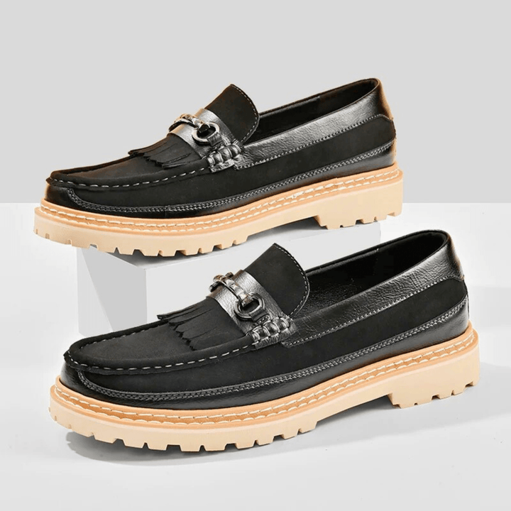 Molvana - Ariston Tassel Leather Loafer - 14:193#99837black;200000124:200000898