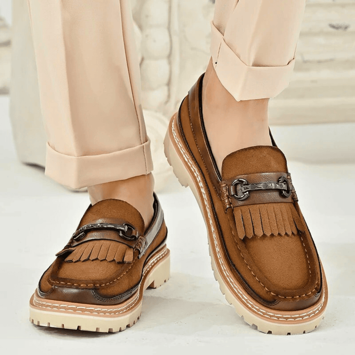 Molvana - Ariston Tassel Leather Loafer - 14:365458#99837brown;200000124:200000898