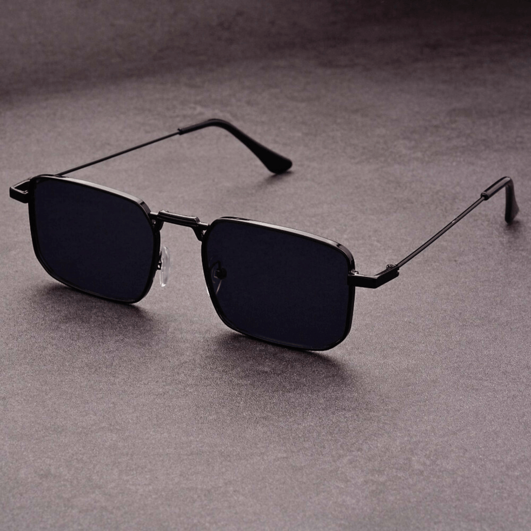 Molvana - Aurelian Rectangular Shades - 73:193#Black