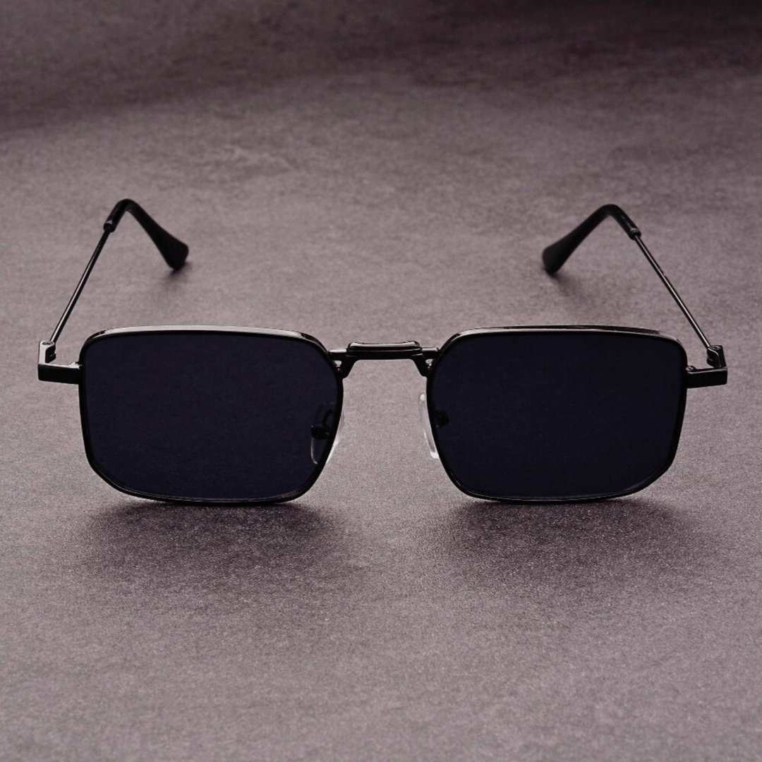 Molvana - Aurelian Rectangular Shades - 73:193#Black