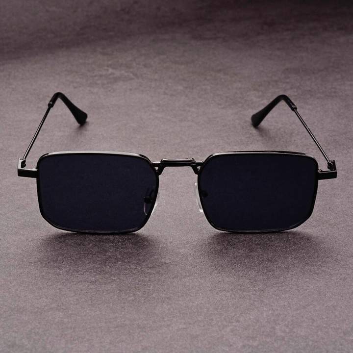 Molvana - Aurelian Rectangular Shades - 73:193#Black
