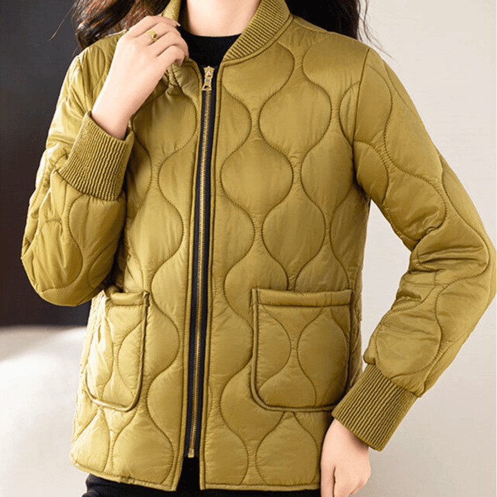 Molvana - Velours Down Jacket - 14:365458#yellow;5:4183