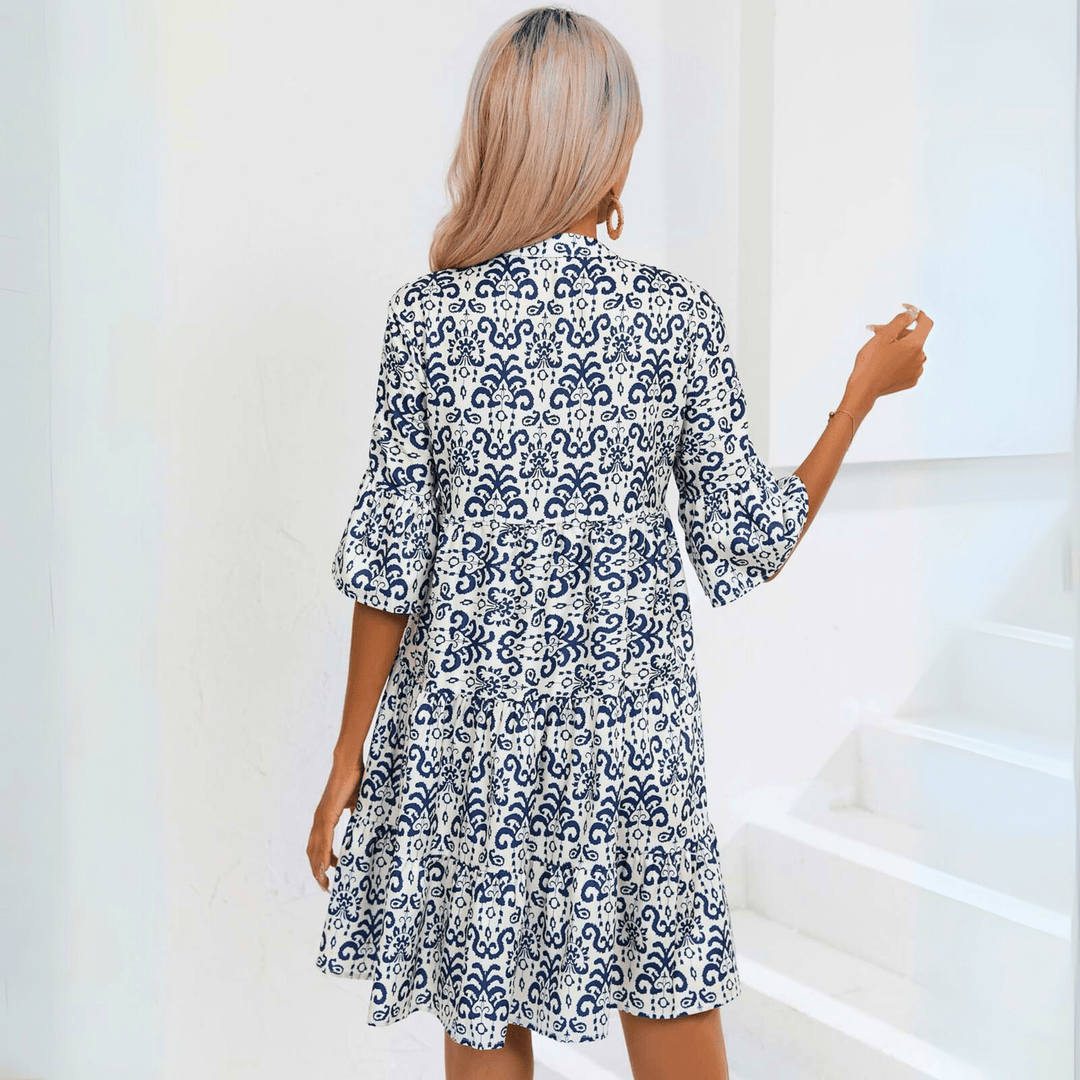 Molvana - VivaBelle Floral Flare Dress - 14:193#2;5:100014064