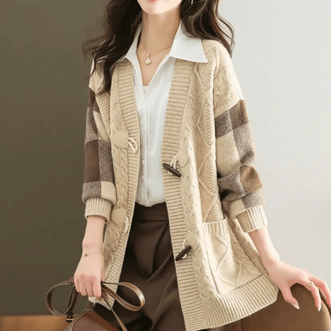 Molvana - VivaBelle Mid - Long Cardigan - 14:771#apricot;5:4183