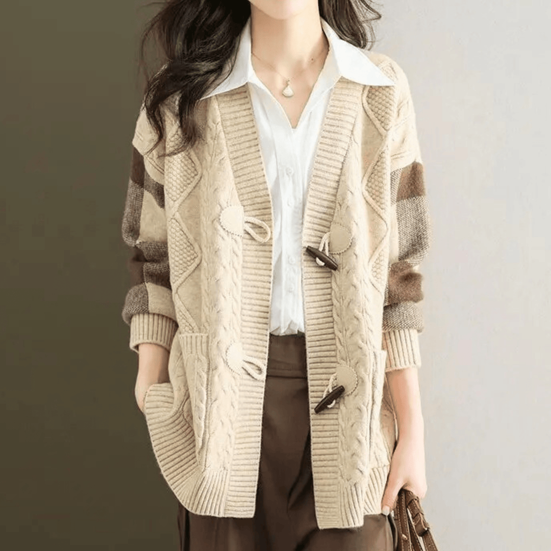 Molvana - VivaBelle Mid - Long Cardigan - 14:771#apricot;5:4183
