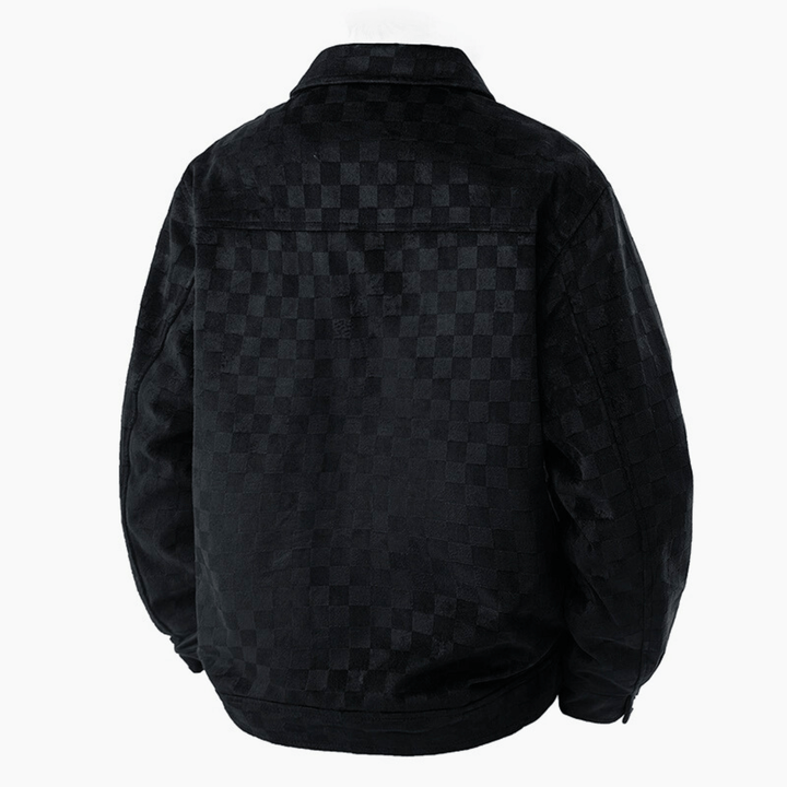 Nortvale - Argento Plaid Suede Jacket - 14:193#black;5:361386#M(50 to 58kg)