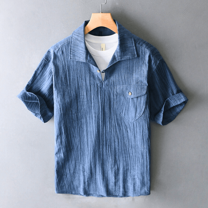 Nortvale - Aurelian Cotton Linen Shirt - 14:173;5:361386#Asian M (50 - 60 KG)