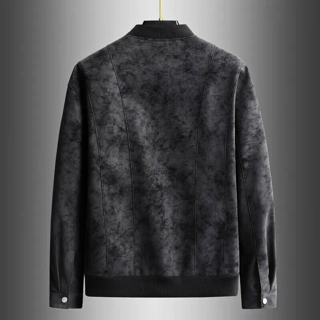 Nortvale - Baseball Suede Leather Jacket - 14:193;5:200661036