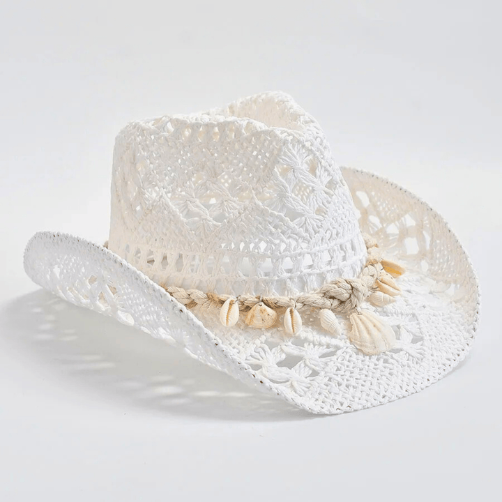 Nortvale - Boho Seashell Straw Hat - 14:29;5:200003528