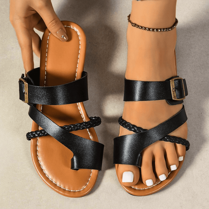 Nortvale - Clip - Toe Leather Sandals - 14:193#01 - 3;200000124:200000334