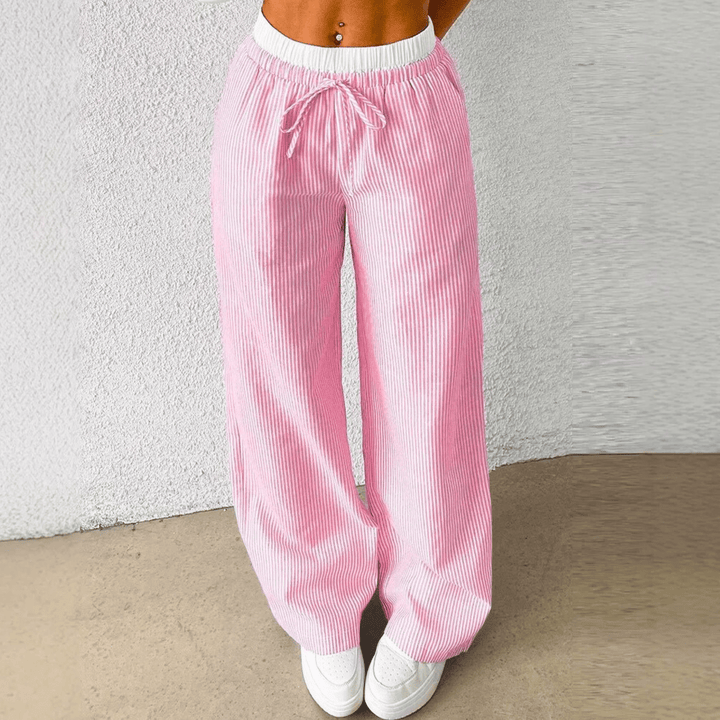 Nortvale - Coastal Striped Wide - Leg Pants - 000000000