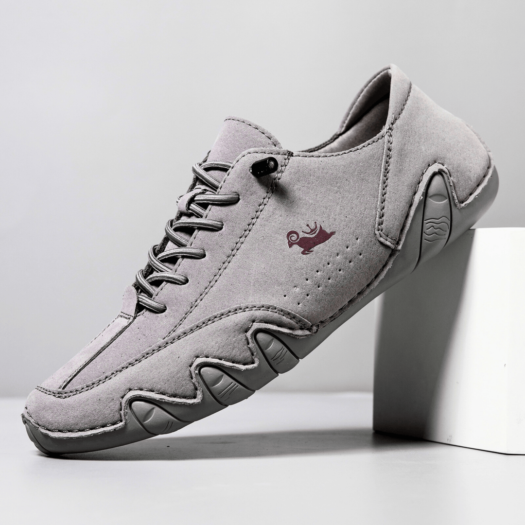 Nortvale - Comfortable Flat Leather Sneakers - 14:1254#F8009 Sky Blue;200000124:200000898