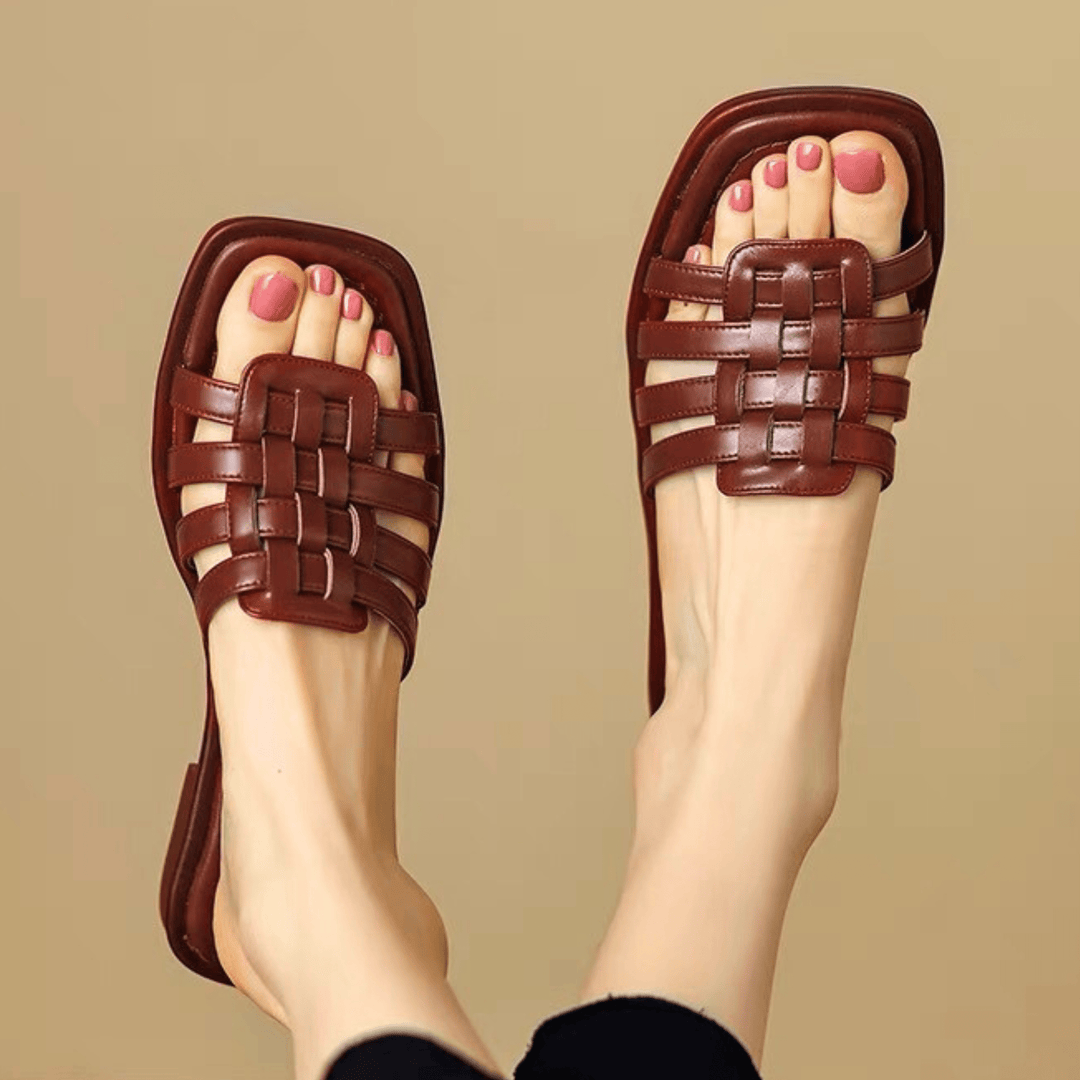 Nortvale - Cross - Handwoven Leather Sandals - 14:200006154;200000124:200000333