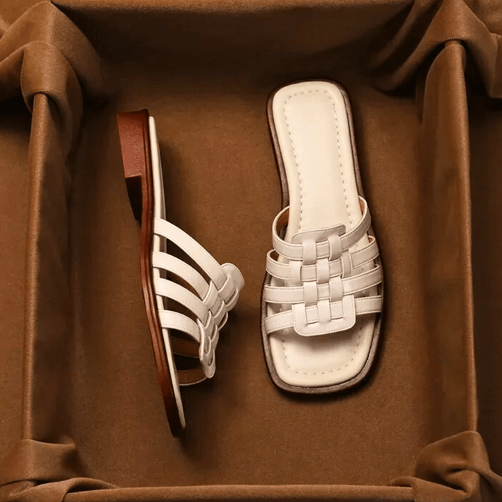 Nortvale - Cross - Handwoven Leather Sandals - 14:771;200000124:200000333