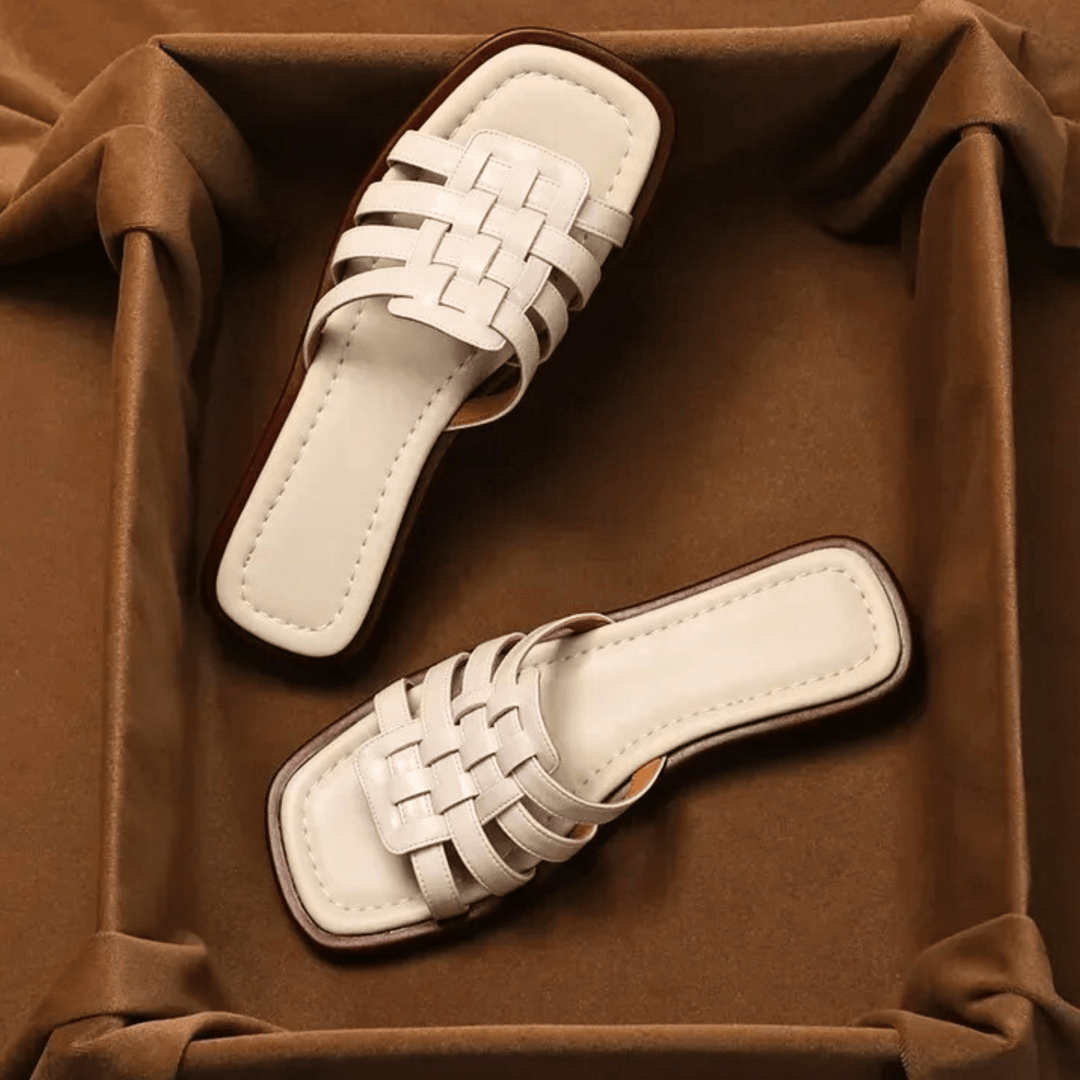 Nortvale - Cross - Handwoven Leather Sandals - 14:771;200000124:200000333