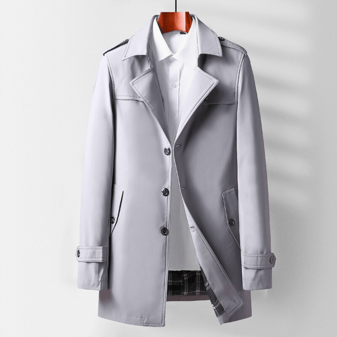 Nortvale - Executive Classic Lapel Coat - 14:1254#gray;5:361386#M 50kg - 55kg