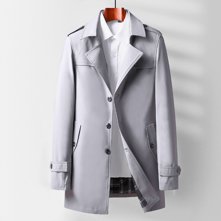 Nortvale - Executive Classic Lapel Coat - 14:1254#gray;5:361386#M 50kg - 55kg