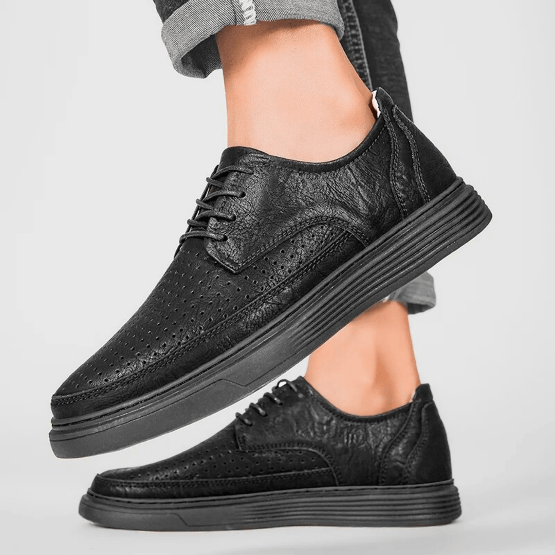 Nortvale - Formal Genuine Leather Shoes - 14:1254#Black - Hollow;200000124:200000334