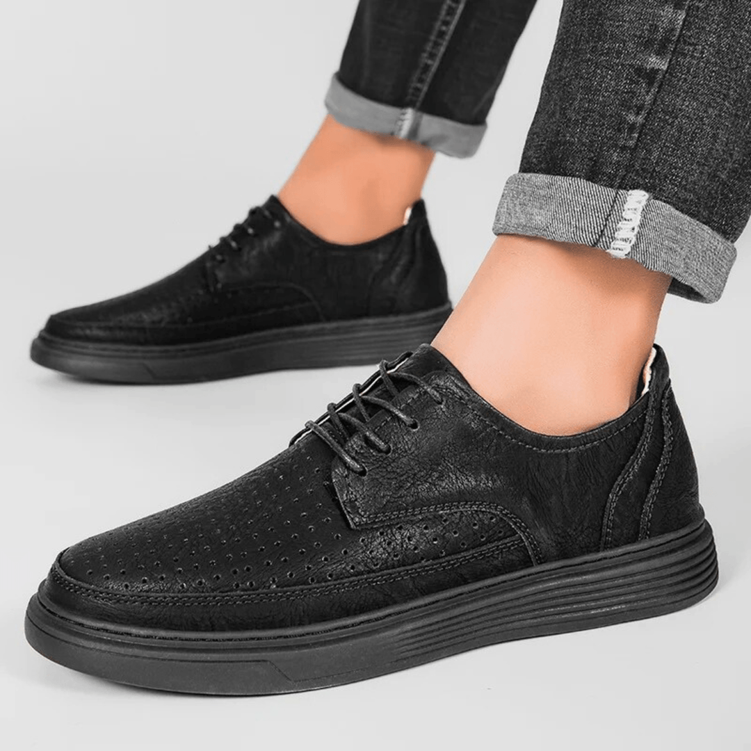 Nortvale - Formal Genuine Leather Shoes - 14:1254#Black - Hollow;200000124:200000334