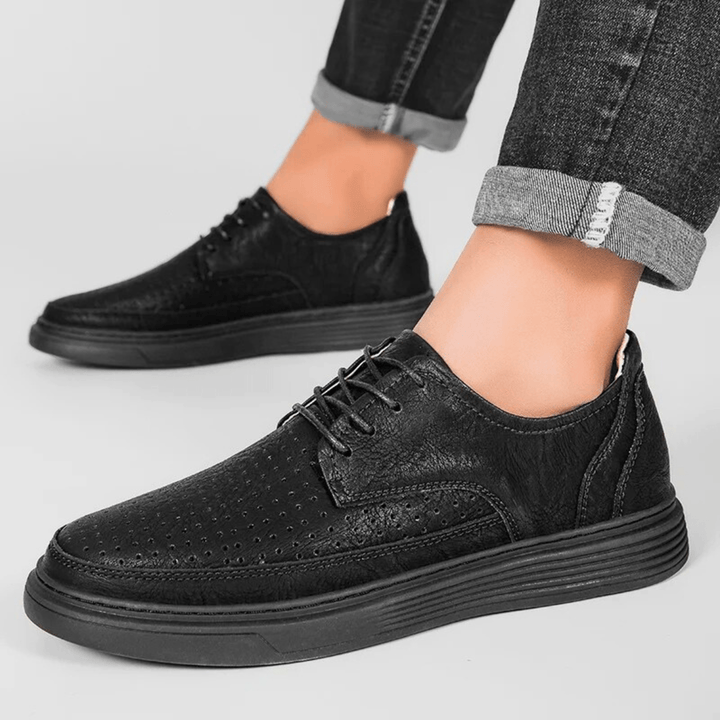Nortvale - Formal Genuine Leather Shoes - 14:1254#Black - Hollow;200000124:200000334