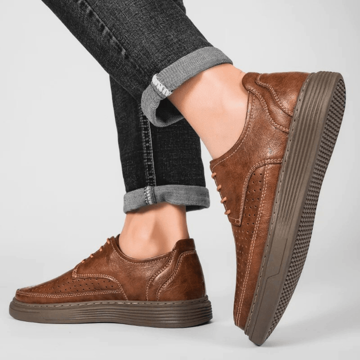 Nortvale - Formal Genuine Leather Shoes - 14:175#Brown - Hollow;200000124:200000334