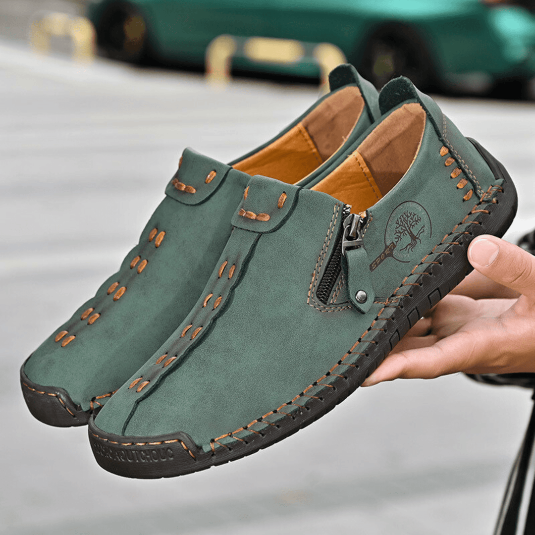 Nortvale - Handmade Leather ZipEase Loafers - 14:175;200000124:200000364