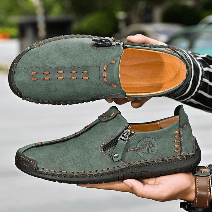 Nortvale - Handmade Leather ZipEase Loafers - 14:175;200000124:200000364