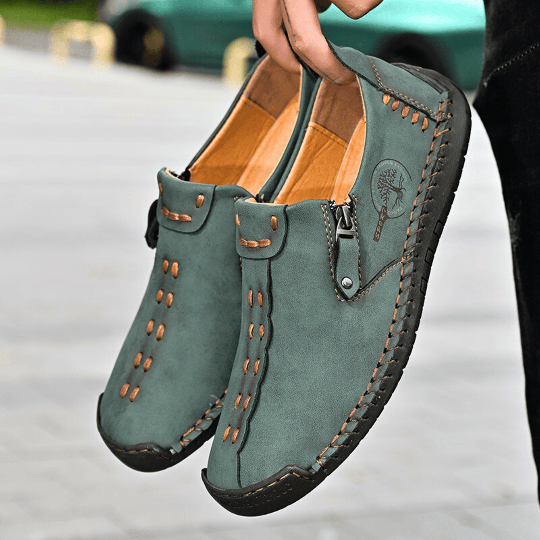 Nortvale - Handmade Leather ZipEase Loafers - 14:175;200000124:200000364