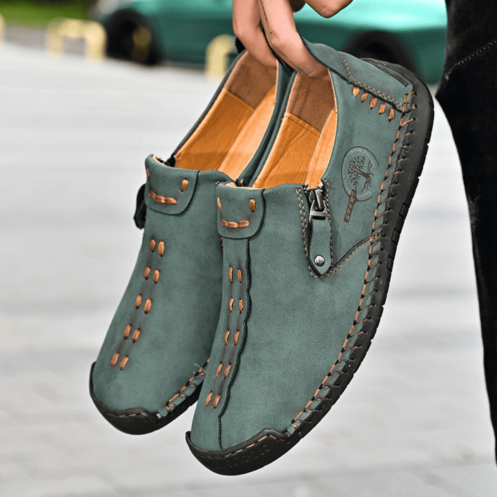 Nortvale - Handmade Leather ZipEase Loafers - 14:175;200000124:200000364