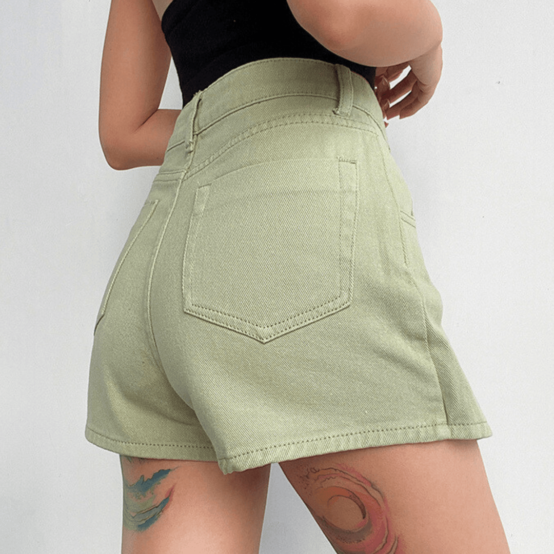 Nortvale - High - Waist Denim Skirt Shorts - 14:175;5:200000991