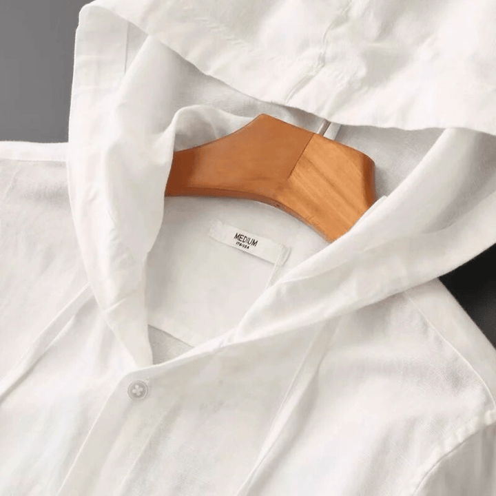 Nortvale - Horizon Linen Button Hoodie - 14:193;5:200000990