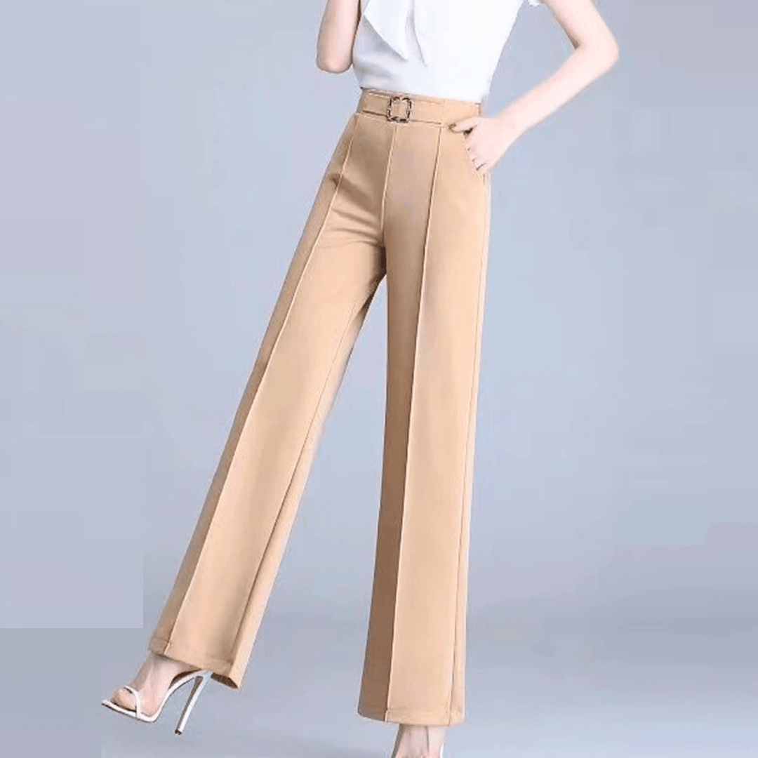 Nortvale - Ice Silk High - Waist Pants - 14:173#khaki;5:361386#M(40kg - 47kg)