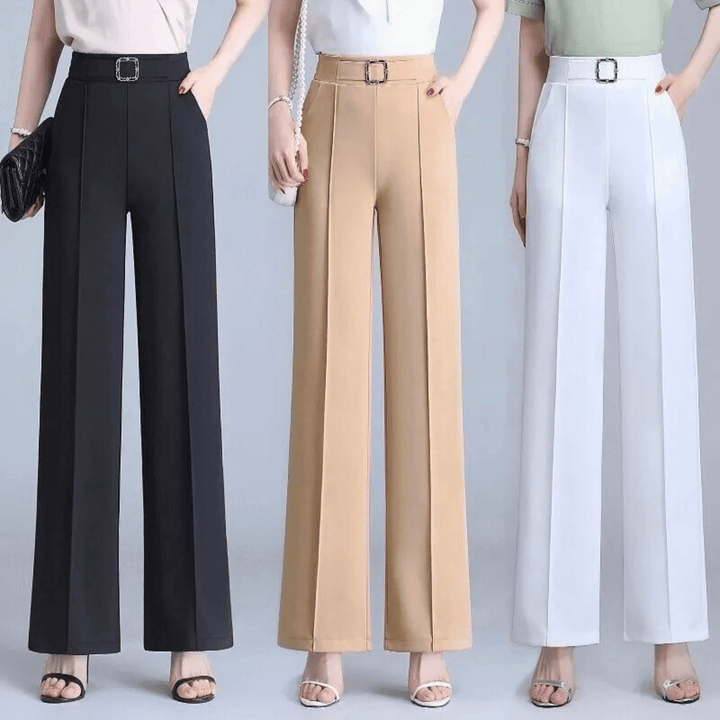 Nortvale - Ice Silk High - Waist Pants - 14:771#black;5:361386#M(40kg - 47kg)