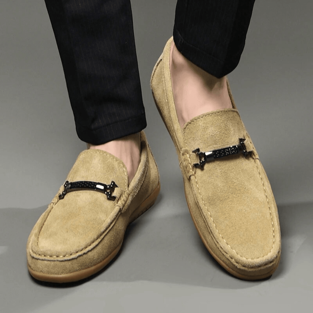 Nortvale - Italian Suede Leather Loafers - 14:173#Khaki;200000124:200000334