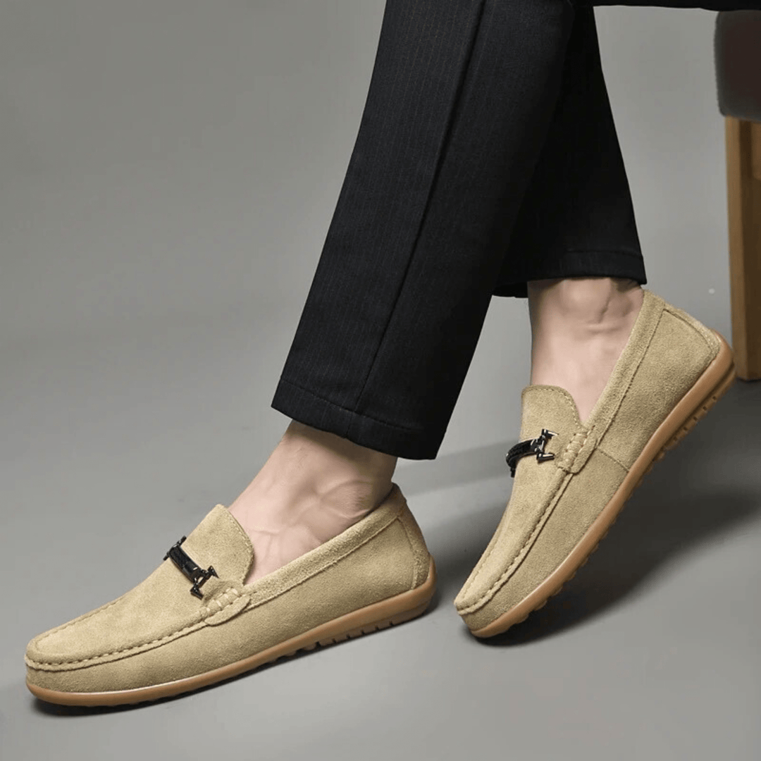 Nortvale - Italian Suede Leather Loafers - 14:173#Khaki;200000124:200000334