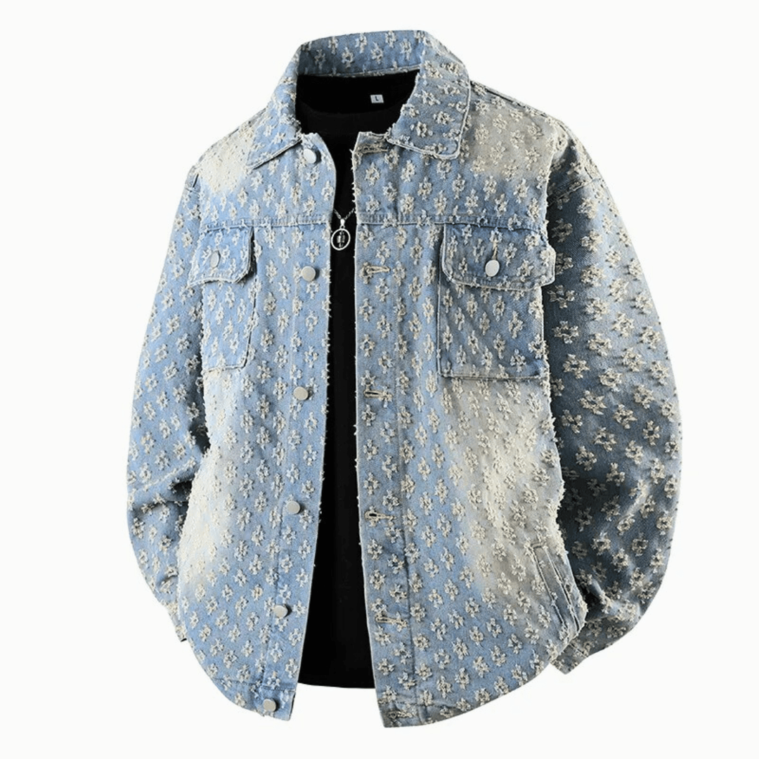 Nortvale - Jacquard Mist Denim Jacket - 14:1254;5:361386M 44 - 52kg