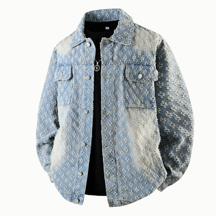 Nortvale - Jacquard Mist Denim Jacket - 14:1254;5:361386M 44 - 52kg