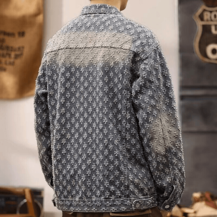 Nortvale - Jacquard Mist Denim Jacket - 14:173;5:361386M 44 - 52kg