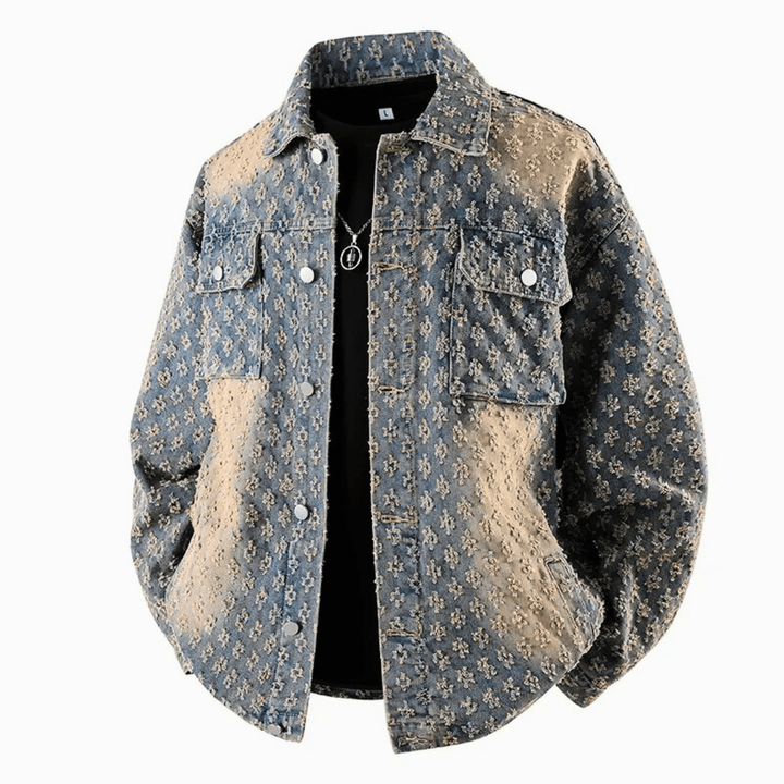 Nortvale - Jacquard Mist Denim Jacket - 14:173;5:361386M 44 - 52kg