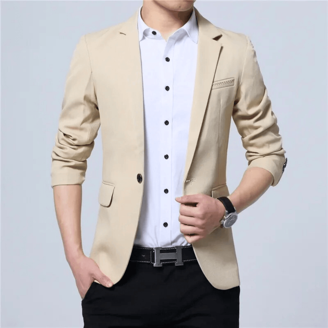 Nortvale - London Slim - Fit Breathable Blazer - 14:200004890#8906 khaki;200007763:201336100;5:200000991