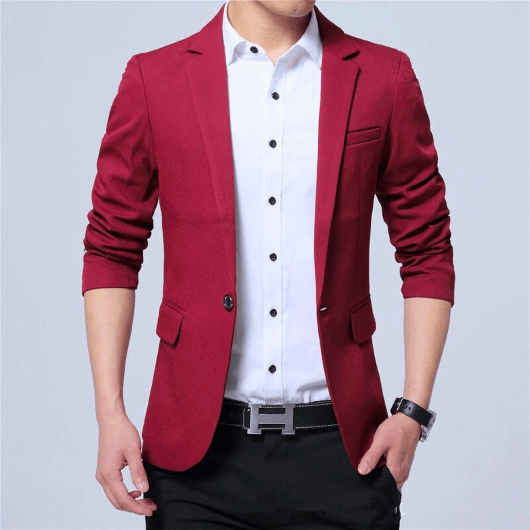 Nortvale - London Slim - Fit Breathable Blazer - 14:691#8906 red;200007763:201336100;5:200000991