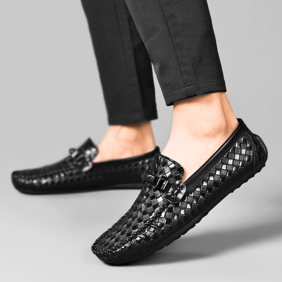 Nortvale - LuxeWeave Leather Loafers - 14:193;200000124:200000364