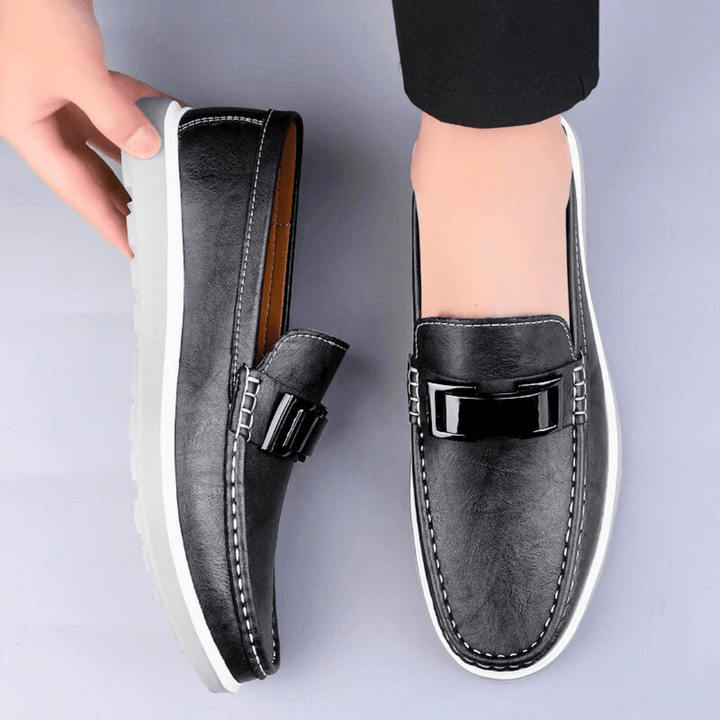 Nortvale - Milano Formal Leather Drivers - 14:193#Black;200000124:200000898