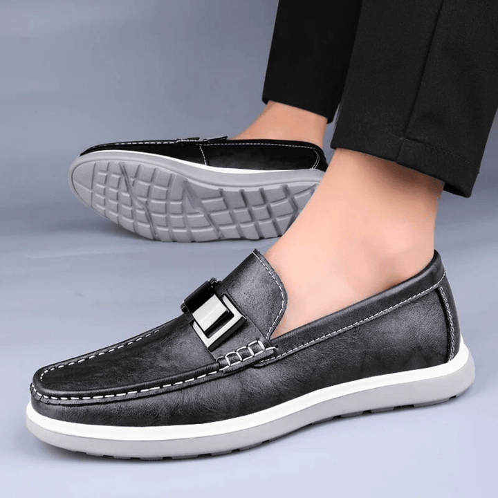Nortvale - Milano Formal Leather Drivers - 14:193#Black;200000124:200000898