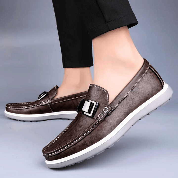 Nortvale - Milano Formal Leather Drivers - 14:365458#Brown;200000124:200000898