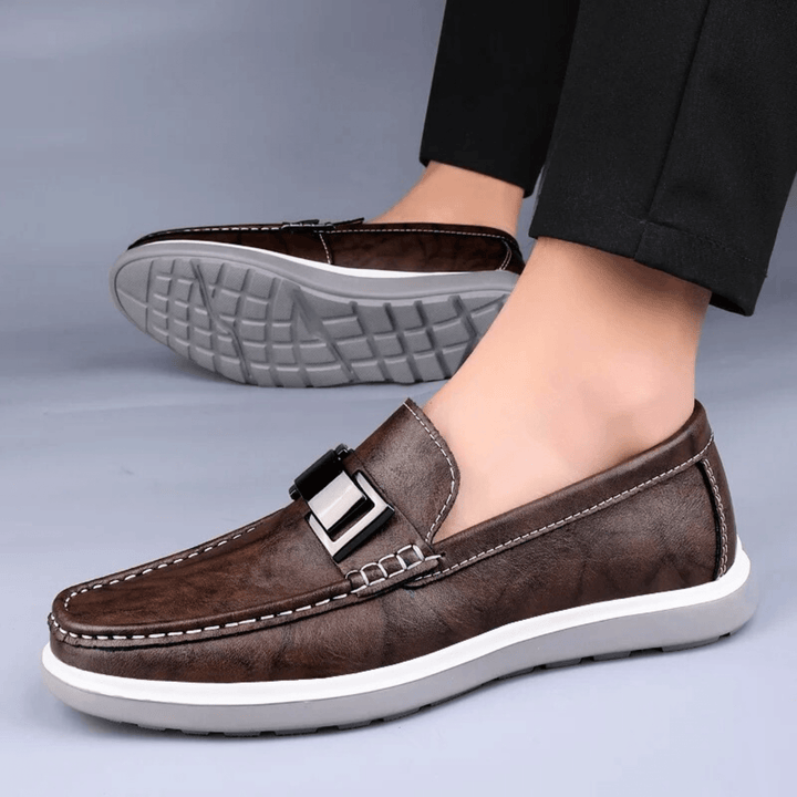 Nortvale - Milano Formal Leather Drivers - 14:365458#Brown;200000124:200000898