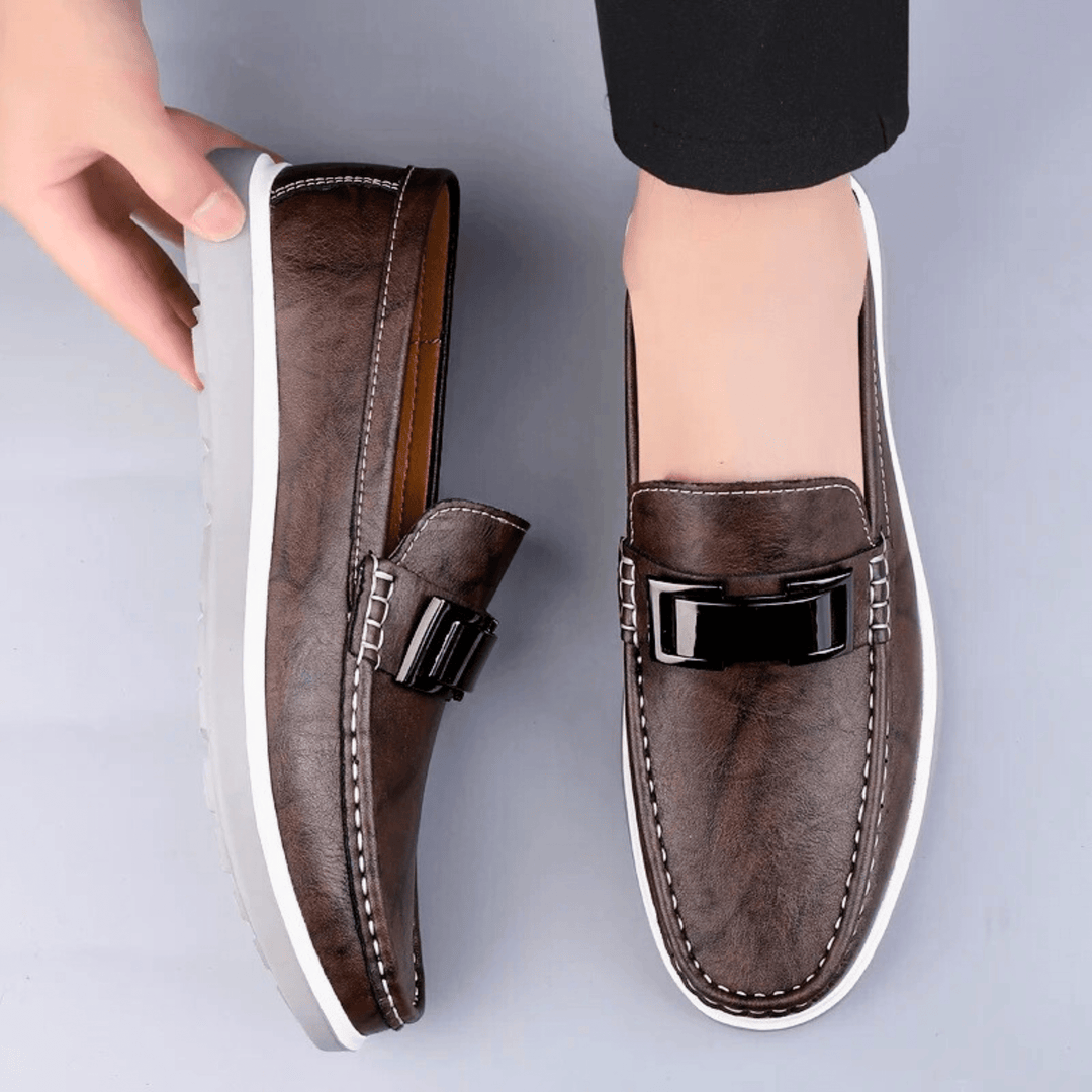 Nortvale - Milano Formal Leather Drivers - 14:365458#Brown;200000124:200000898